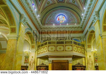 Jerusalem, Israel - November 20, 2021: View Of The Church, In The Monastery Of Saint Saviour (san Sa
