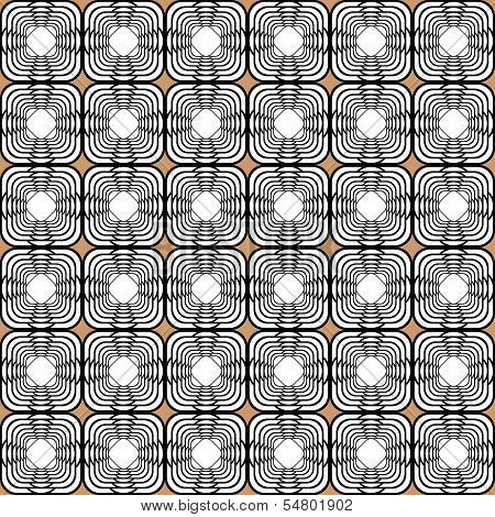 Design Seamless Monochrome Tetragon Pattern