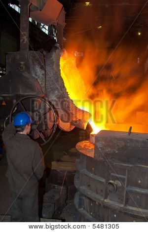 Molten Hot Steel