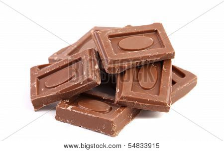 Tasty morsel of milk chocolate.