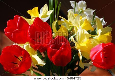 En buket blomster