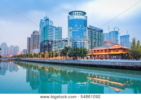 Night Scene Of Chengdu
