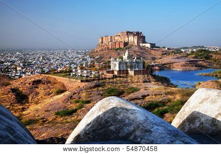 Mehrangarh Fort in Jodhpur, Rjasthan, India