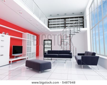 Moderno Interior de una habitación