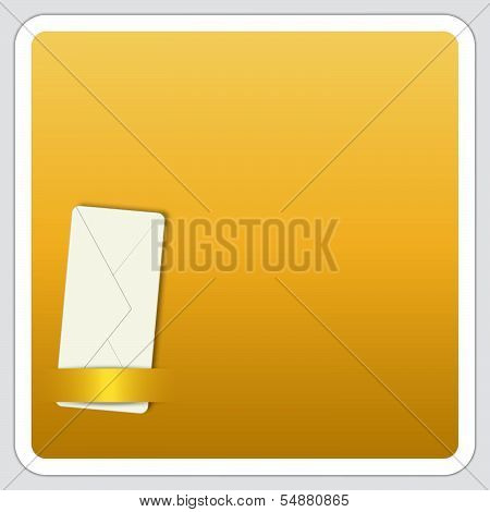 Box For Text With Envelope