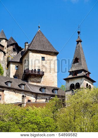 Oravsky Podzamok, Slovakia - May 10, 2008: Most beautiful castle in Slovakia.