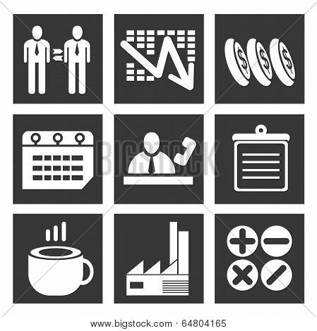 office and business management icons