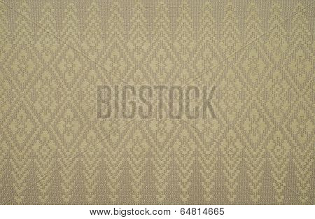 Thai art fabric made from silk.