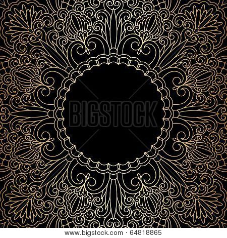 Vector Gold Ornament.