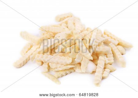 Abundant frozen french fries.