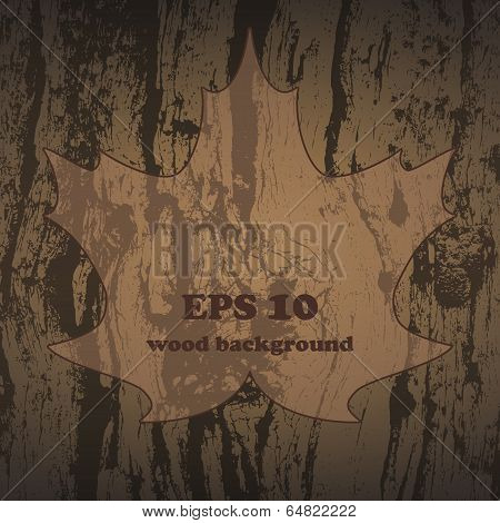 Vector Grunge Wooden Texture.