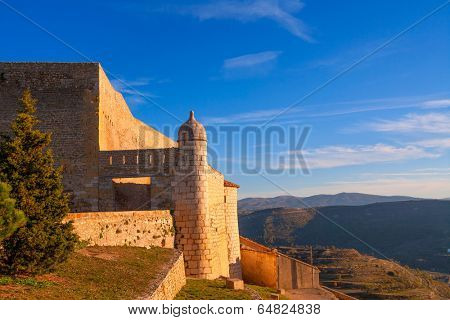 Morella in castellon Maestrazgo castle fort at Spain