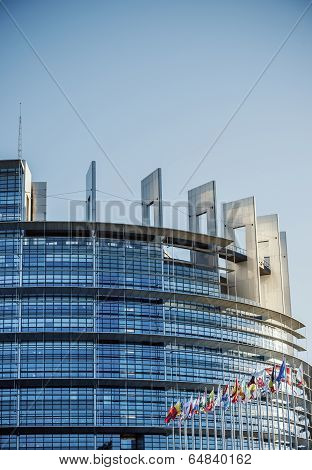 Seat Of The European Parliament In Strasbourg