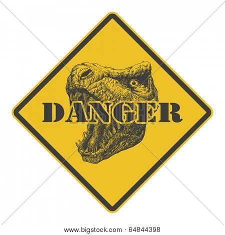 Tyrannosaurus Dinosaur . Hand drawn. Vector eps 8