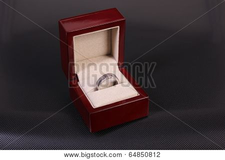 men's ring in a box