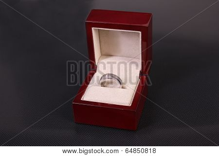 men's ring in a box