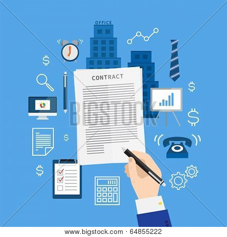 Set Of Flat Style Vector Business Icons.jpg