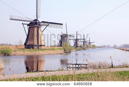 Windmills At Kinderdijk, Netherlands