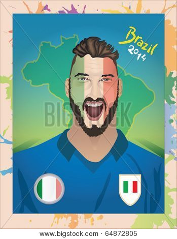 Italy football fan