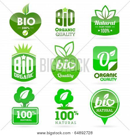 Bio - Eco - Natural Icon Set