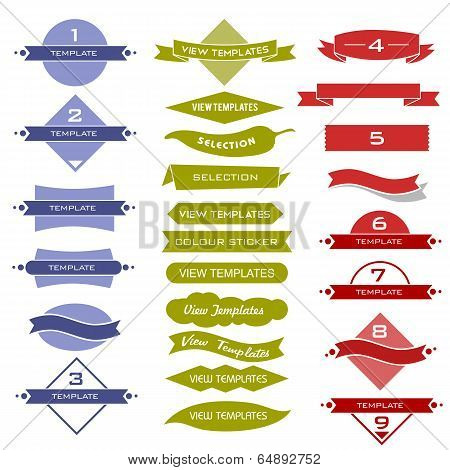 Set Of Traditional And Modern Design Labels