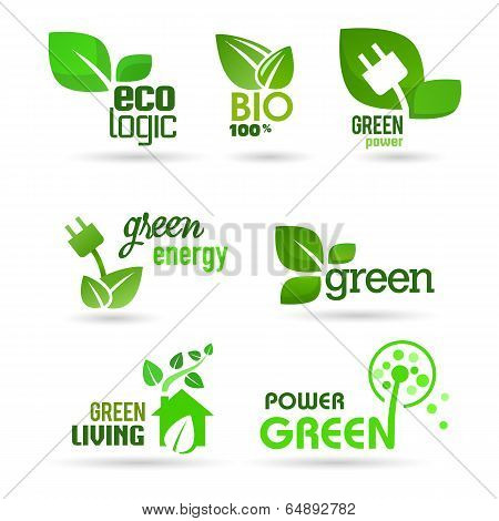Bio - Ecology - Green Icon Set