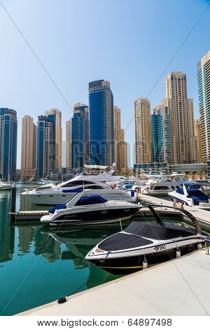 Dubai Marina Cityscape, Uae
