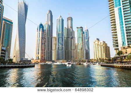 Dubai Marina Cityscape, Uae