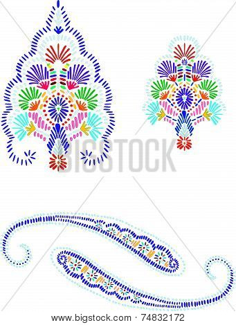 Hand drawn folk design