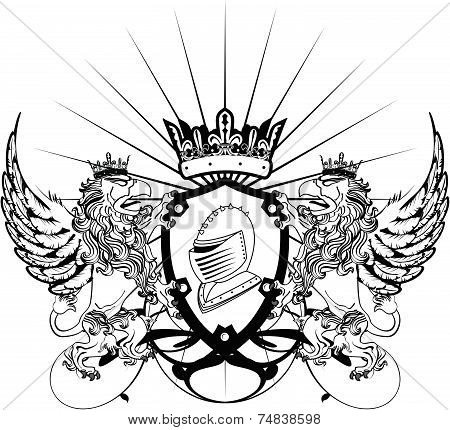 gryphon tattoo tshirt coat of arms9