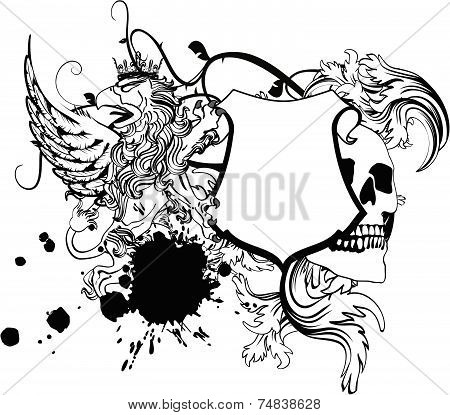 gryphon tattoo tshirt coat of arms7