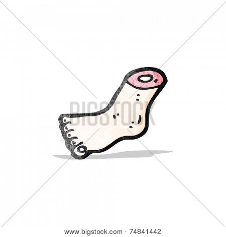 gross severed foot cartoon