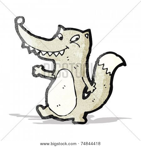 cartoon wolf