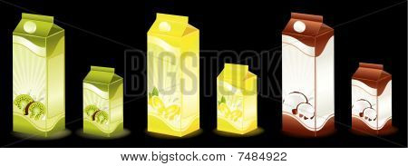 produtos leitosos com frutas