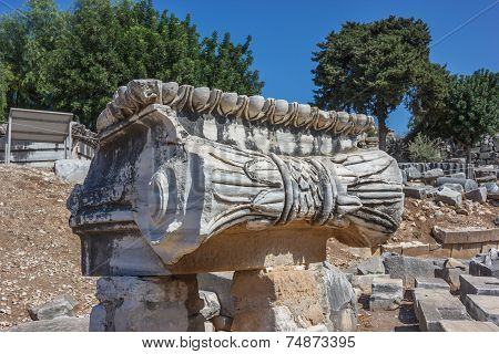 Capitals Ionic Column