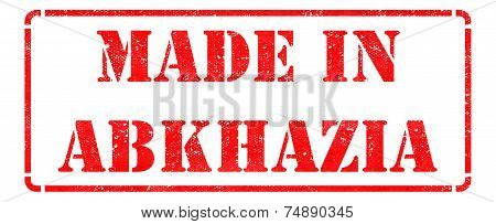 Made in Abkhazia on  Rubber Stamp.