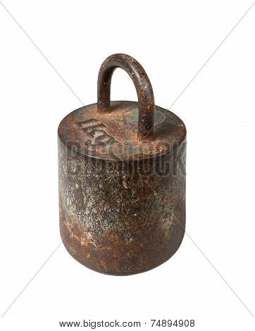 Old Iron Metric Weight, 1 Kg
