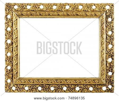 retro very old gold frame