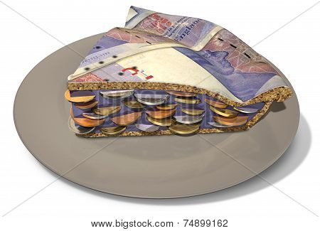 Slice Of Pound Money Pie