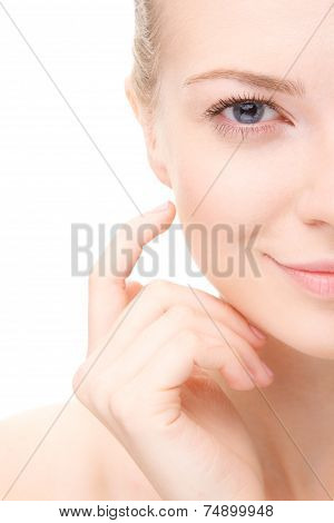 Young beauty woman portrait