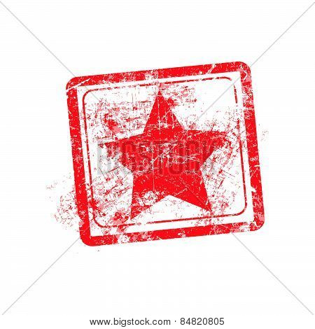 Star rubber stamp
