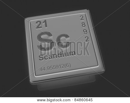 Scandium. Chemical element. 3d
