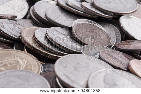 Pile of coins