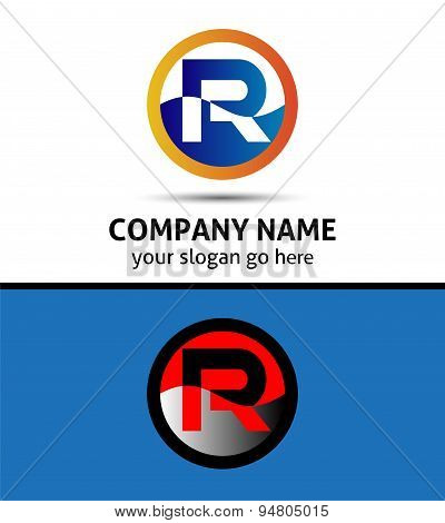 Letter R logo