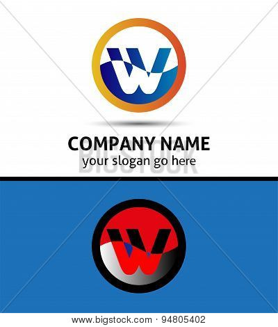 Letter W logo icon design template elements