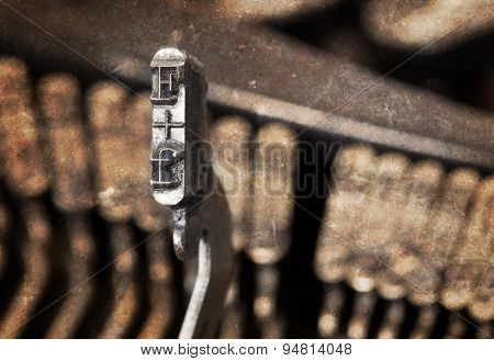 F Hammer - Old Manual Typewriter - Warm Filter