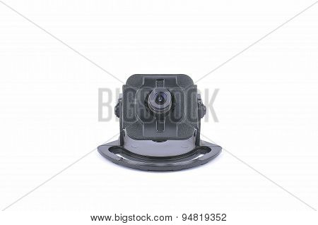 Video Surveillance Camera. Inside Of A Dome Camera