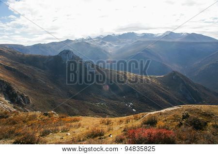 China Sichuan Aba road scenery