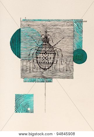 Surreal Hand Drawing, Decorative Artwork