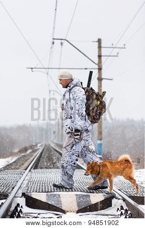 The Hunter With Dog Pass Railway